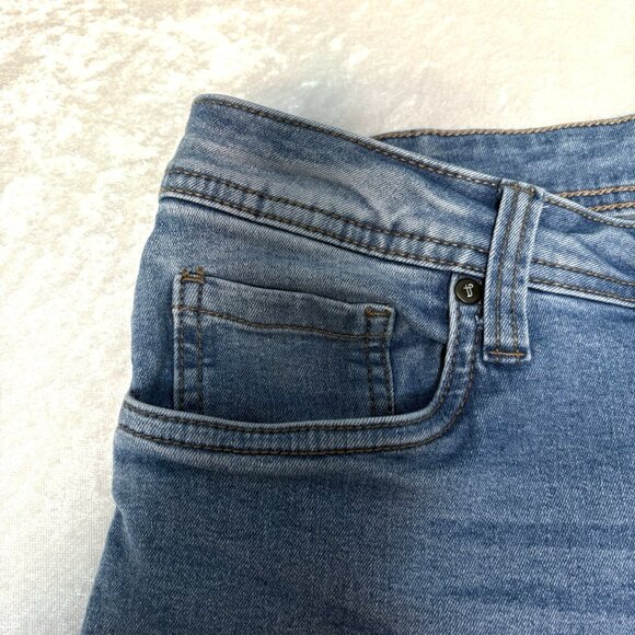 THE PERFECT JEAN NYC Stretch Slim Fit Jeans Mens 30X30 (Actual 31x29) Light Blue - Picture 6 of 13